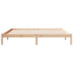 vidaXL Cadre de lit extra long sans matelas 200x220 cm bois massif pin