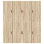 vidaXL Cadre de lit Chêne sonoma 200 x 180 x 31 5 cm Bois d'ingénierie