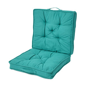 Coussin lombaire - Bleu Uni - HOMESCAPES