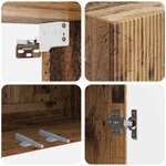 vidaXL Armoire Murale 66 x 34 5 x 90 cm Bois d'ingénierie Bois ancien
