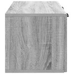 vidaXL Meuble TV mural Sonoma gris 59 5 x 31 x 30 cm Bois d'ingénierie