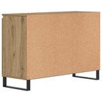 vidaXL Buffet chêne artisanal 101 5x35x70 cm bois d'ingénierie