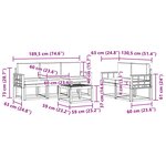 vidaXL Ensemble de canapés d'extérieur 6 pc