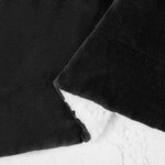 vidaXL Jeté Noir 220 x 240 cm Toison