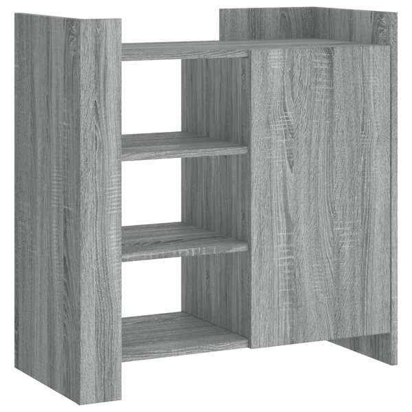 vidaXL Buffet sonoma gris 73 5x35x75 cm bois d'ingénierie