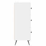 vidaXL Armoire à tiroirs Blanc brillant 33 x 34 5 x 90 cm