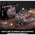 Mould King 10130 - F488 Kit de construction de moteur V8 motorisé