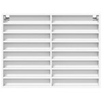 vidaXL Armoire à vitrine blanc 100x8 5x75 cm bois d'ingénierie