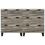 vidaXL Buffets 2 Pièces Blanc 60 x 33.5 x 75 cm bois de manguier massif