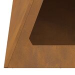 vidaXL Braise Marron 50 x 50 x 51 cm Acier résistant aux intempéries