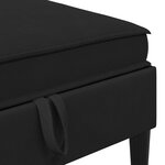 vidaXL Ensemble de meubles pour le salon 6 Pièces Noir Tissu