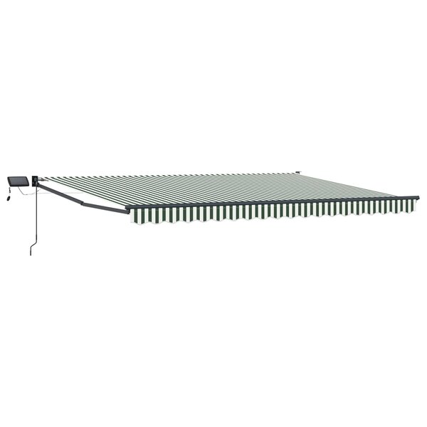 vidaXL Store rétractable manuel avec LEDs 4 × 3 m