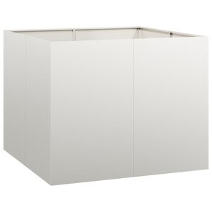 vidaXL Jardinière 100x100x80 cm acier inoxydable