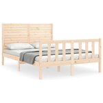 vidaXL Cadre de lit sans matelas bois de pin massif