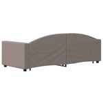 vidaXL Lit de jour avec gigogne sans matelas taupe 80x200 cm
