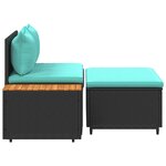 vidaXL Ensemble de canapés d'extérieur 4 -Seater 4 pc 55 x 30 x 39 cm