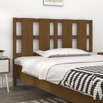 vidaXL Tête de lit Marron miel 140 5x4x100 cm Bois massif de pin