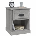 vidaXL Table de chevet sonoma gris 39x39x47 5 cm bois d'ingénierie