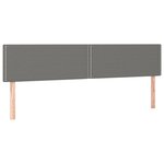 vidaXL Cadre de lit avec tête de lit gris foncé 120x190 cm tissu