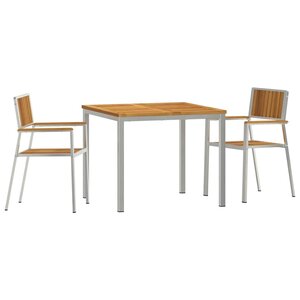 vidaXL Ensemble de repas extérieur 3 Pièces