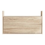 Bureau table poste de travail mural rabattable 48 x 83 x 48 cm effet chêne beige 03_0009061