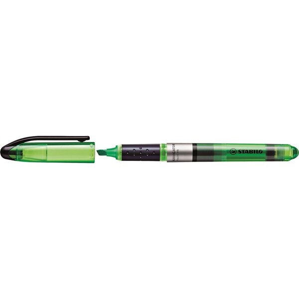 Surligneur navigator de poche pointe biseautée vert x 10 stabilo