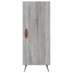 vidaXL Buffet haut Sonoma gris 34 5x34x180 cm Bois d'ingénierie