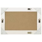 vidaXL Miroir mural style baroque 60x40 cm Blanc