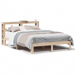 vidaXL Cadre de lit avec tête de lit sans matelas 120x200 cm