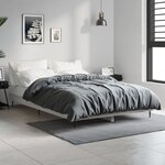 vidaXL Cadre de lit sans matelas sonoma gris 120x190 cm