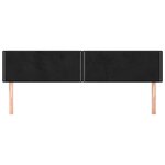 vidaXL Têtes de lit 2 Pièces Noir 90x5x78/88 cm Velours
