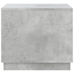 vidaXL Table basse gris béton 51x50x44 cm bois d'ingénierie
