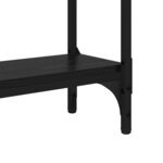 vidaXL Table console Chêne noir 100 x 22 5 x 75 cm Bois d'ingénierie