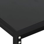 vidaXL Table console Noir 160x35x75 5 cm Verre trempé