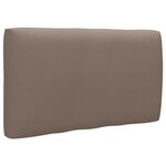 Canapé palette 2 places avec coussins 110 x 65 x 55 cm pin imprégné de gris 02_0013254