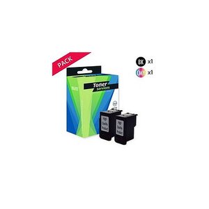 Compatible Canon PG50/CL51 Pack de 2 Cartouches Noir et couleurs