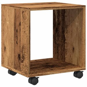 vidaXL Armoire à roulettes vieux bois 37x33x42 5 cm bois d'ingénierie