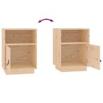 vidaXL Table de chevet 40x34x55 cm Bois de pin solide