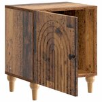 vidaXL Cabinet de chevet 2 Pièces Bois ancien 43 x 34 5 x 50 cm
