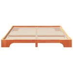 vidaXL Cadre de lit Marron 200 x 220 cm Pin massif