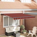 vidaXL Cadre d'auvent Orange et Noir 350 x 250 cm