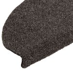 vidaXL Tapis d'escalier autocollants 30 pièces 65 x 21 x 4 cm Anthracite Demi-rond Grand