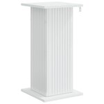 vidaXL Support de Plante Blanc brillant 30 5 x 30 x 60 5 cm