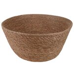 vidaXL Pot de plante avec poignées 2 pc Naturel Ø 32 x 32 cm