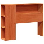 vidaXL Cadre de lit sans matelas cire marron 100x200cm bois pin massif