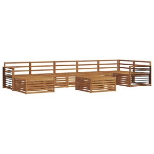 vidaXL Ensemble de canapés d'extérieur 8 pc Naturel