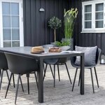 6 Fauteuils de jardin noir RODA