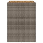 vidaXL Table de bar de jardin et dessus en bois acacia résine tressée