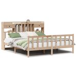 vidaXL Lit bibliothèque sans matelas 180x200 cm bois massif de pin