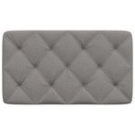 vidaXL Coussin de tête de lit taupe 80 cm tissu